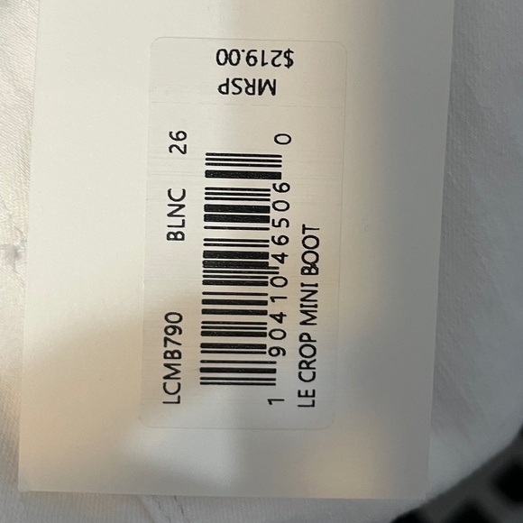 NWT Frame White Jeans - Crop Mini Boot - Picture 8 of 8